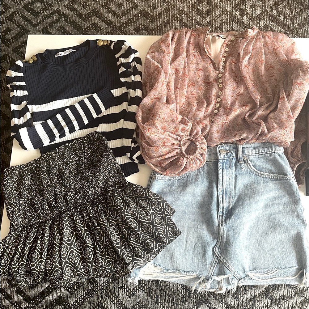 ZARA bundle of cute feminine summer pieces